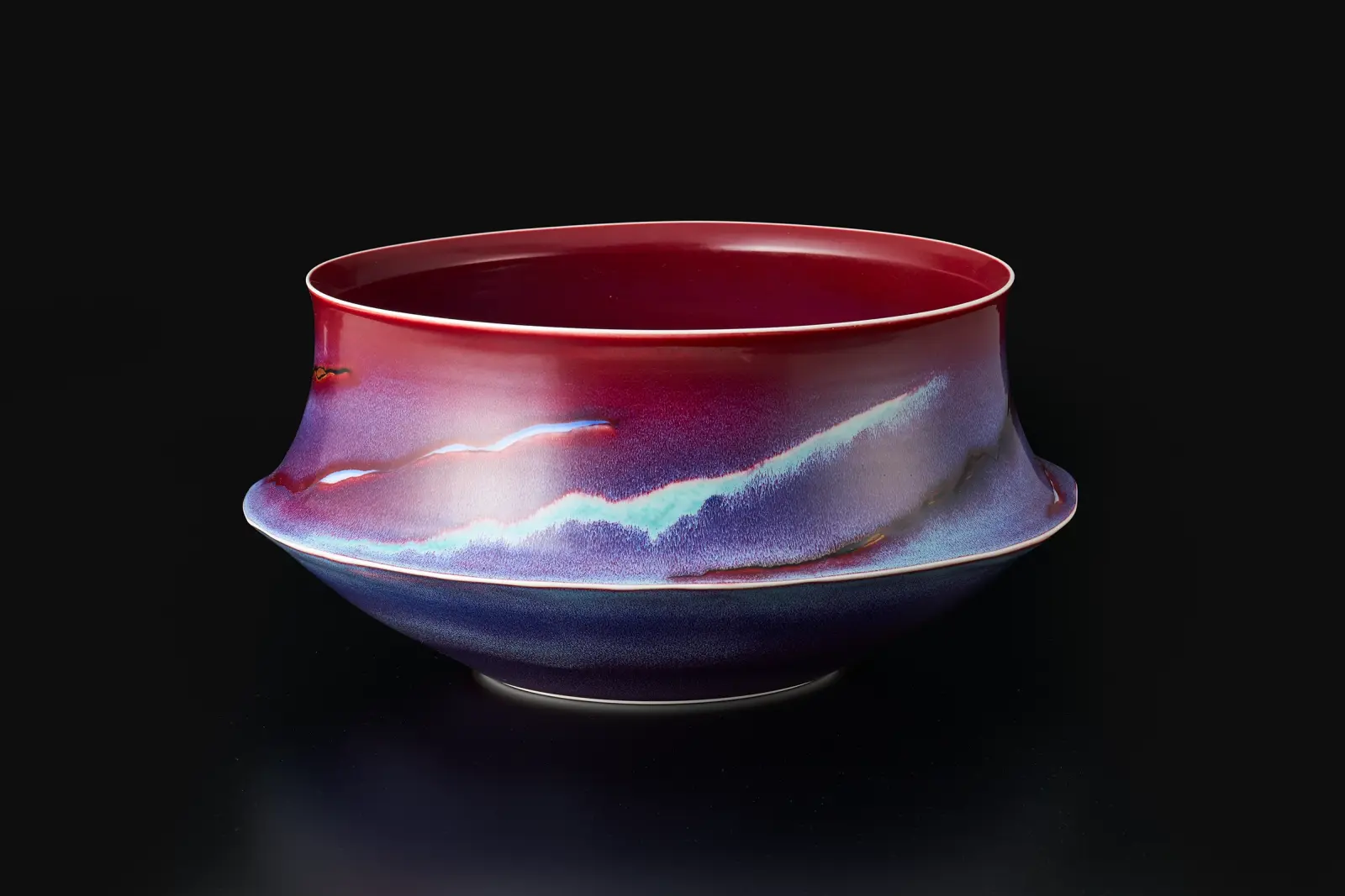 個展出品大作　青木龍山　天目曙光大花器　箱なし 馬場九洲夫 | 佐賀県陶芸協会 -佐賀県の現代陶芸-
