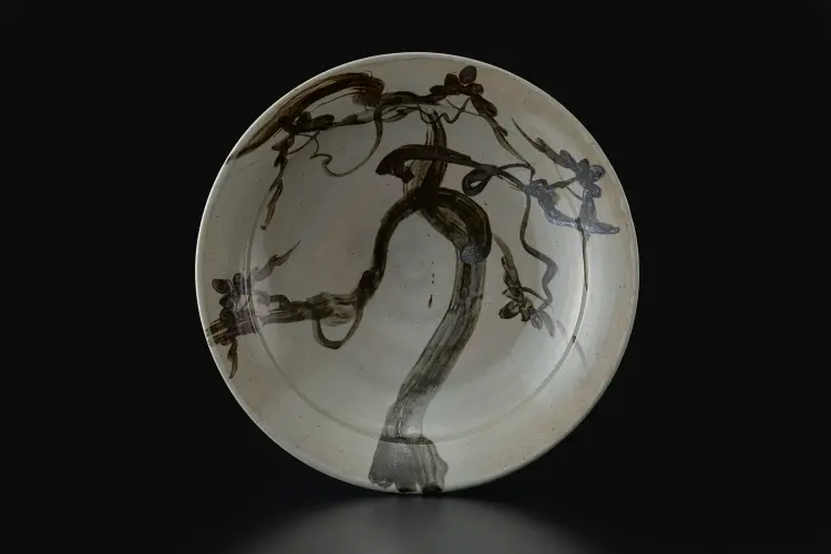 絵唐津松文大皿