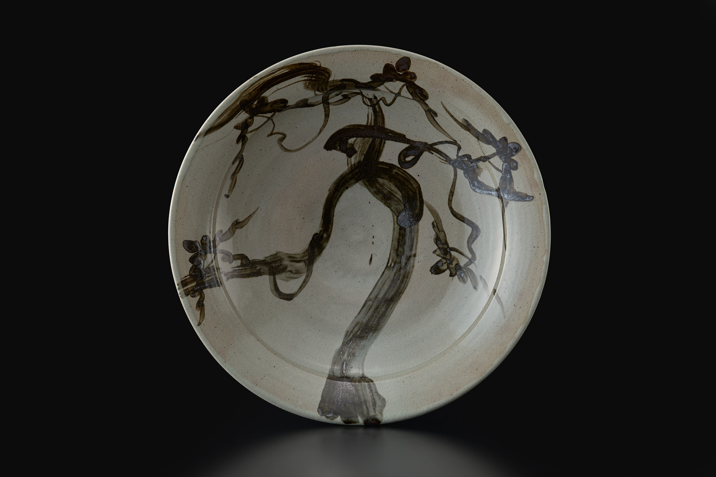 絵唐津松文大皿