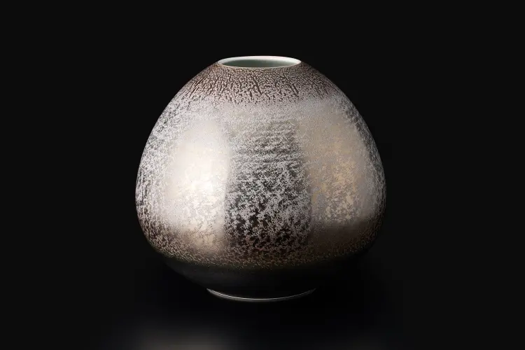 白金彩陽炎辰砂壷