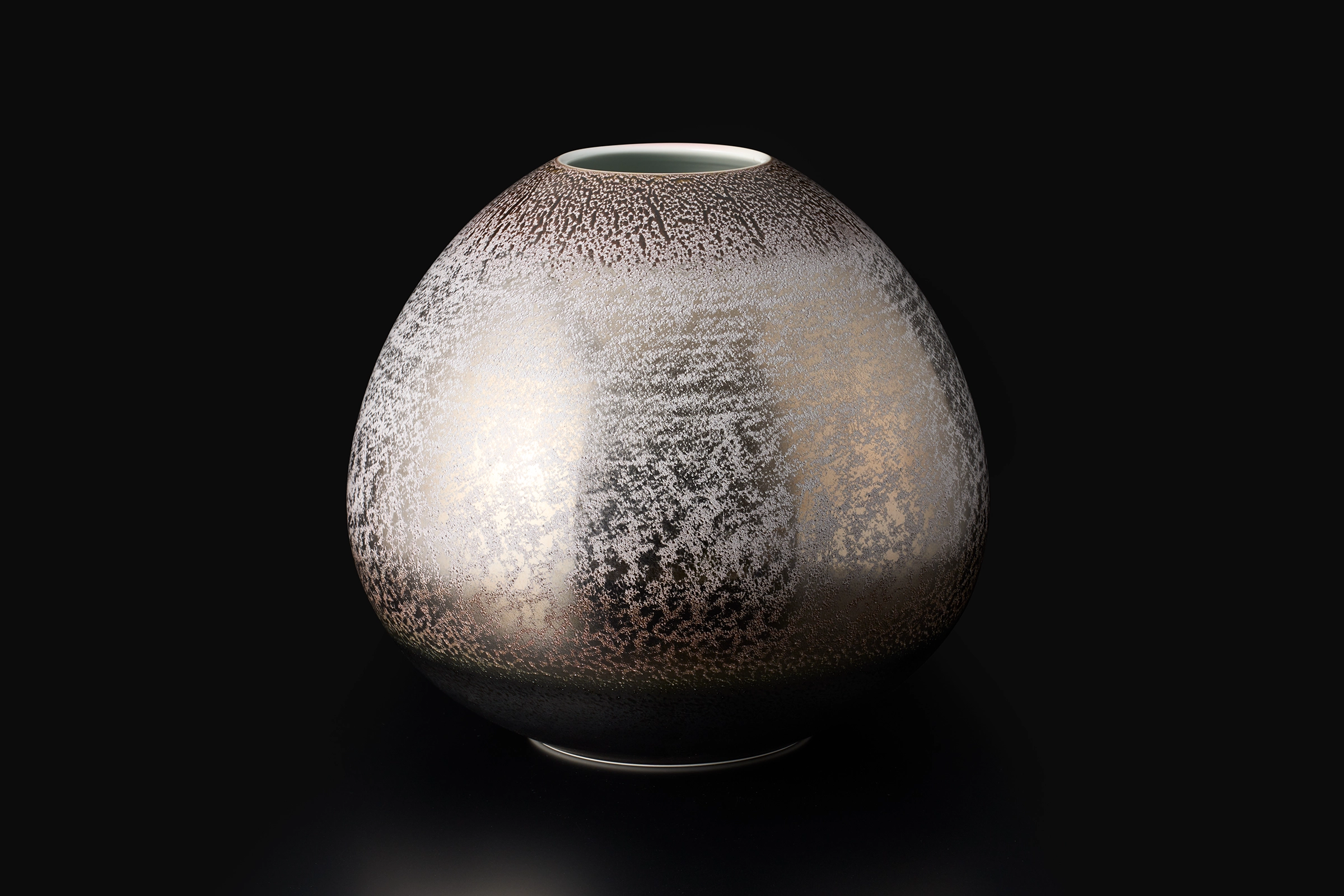 白金彩陽炎辰砂壷