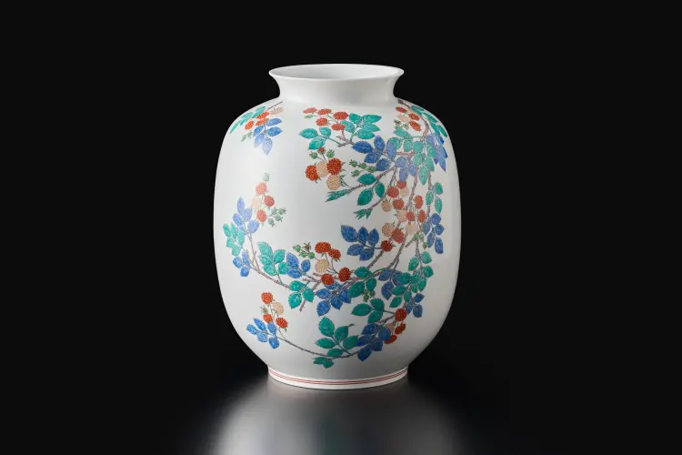 濁手 苺文 花瓶