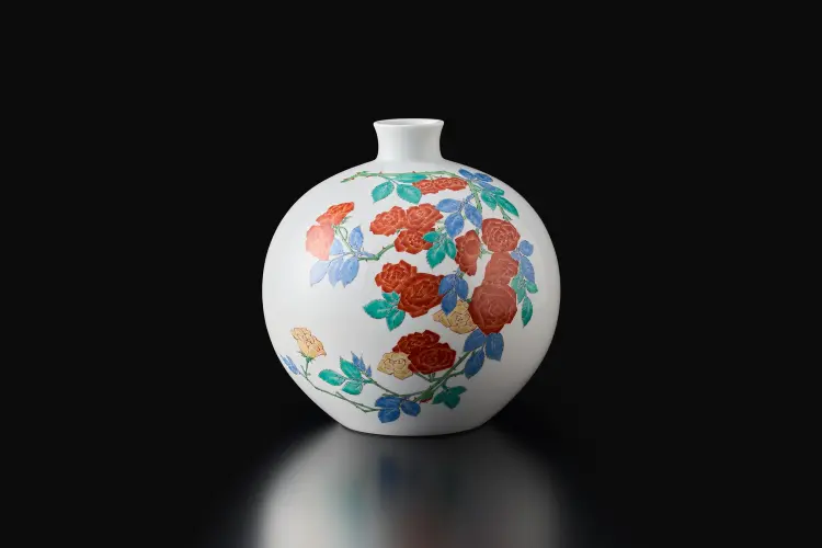 濁手 薔薇文 瓶